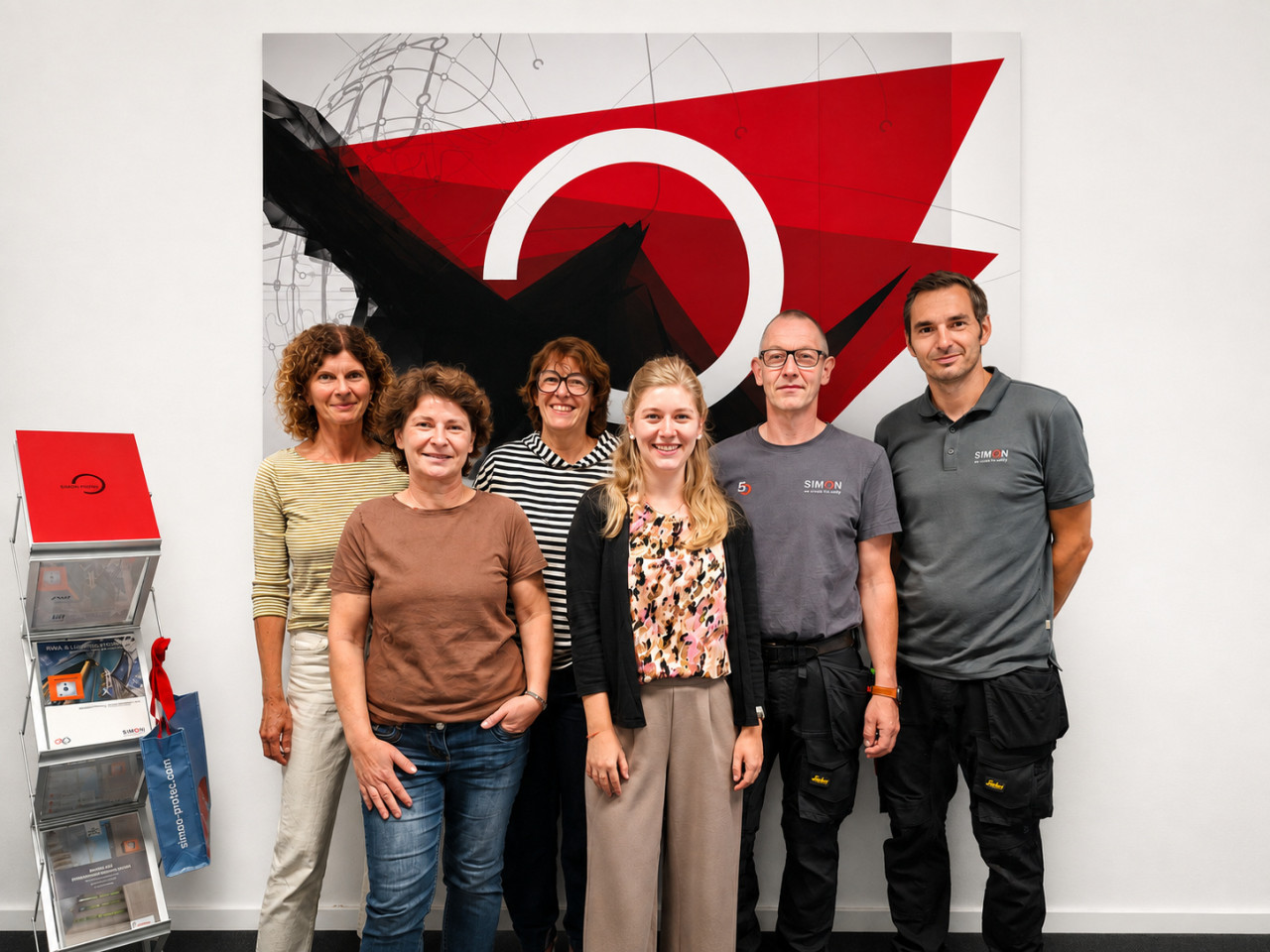 The team at the Central Branch with Manager Franziska Hartl (centre)